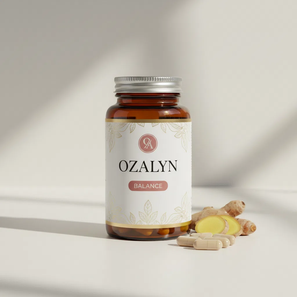 Ozalyn voedingssupplement fles met plantenextracten